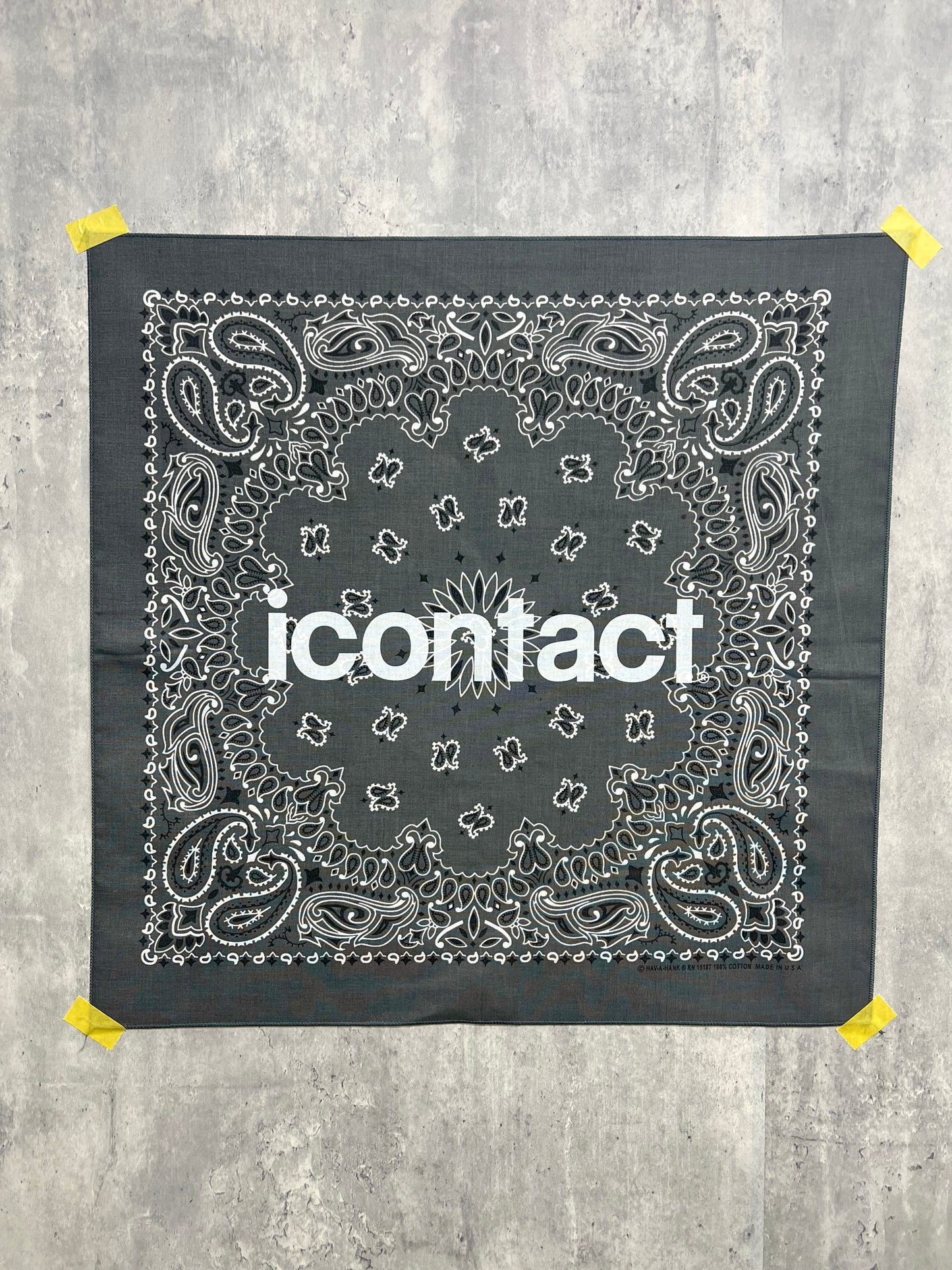 BASIC LOGO BANDANNA -Grey-