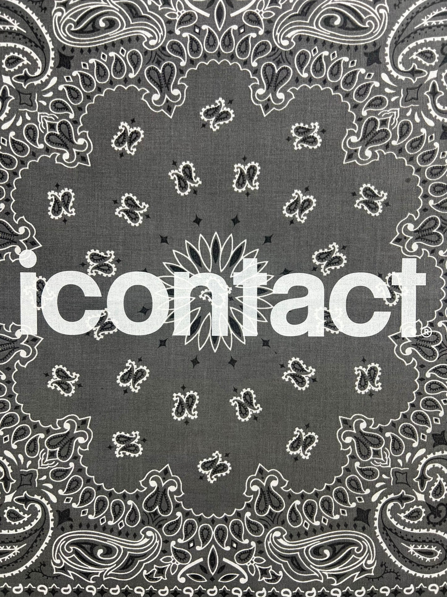 BASIC LOGO BANDANNA -Grey-