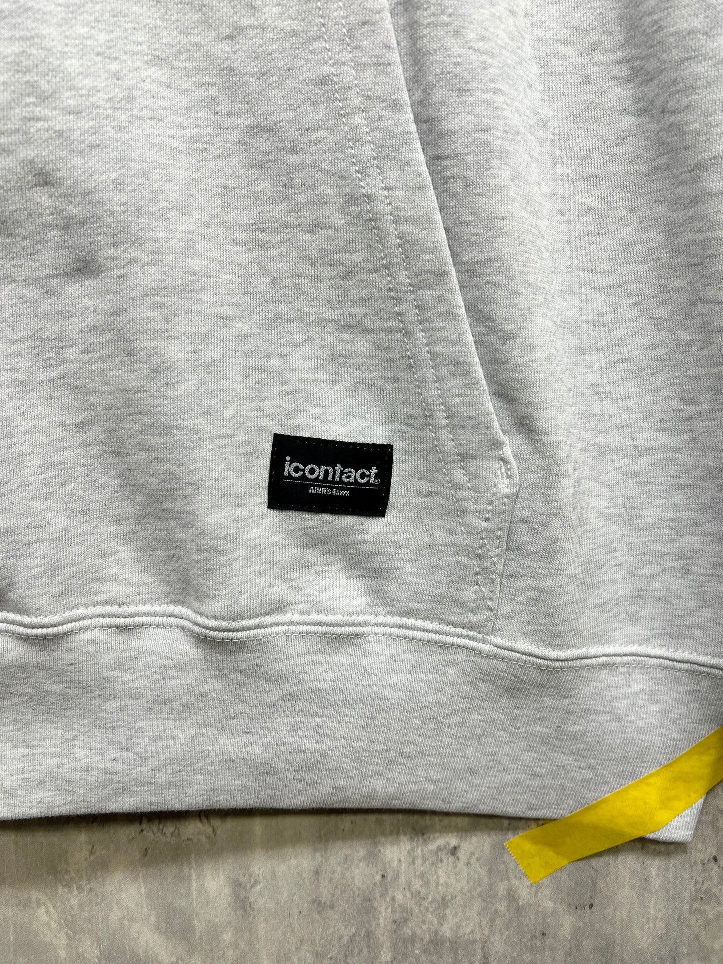 Triangle Logo WIDE HOODIE -Grey-