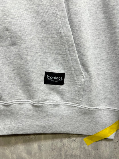Triangle Logo WIDE HOODIE -Grey-
