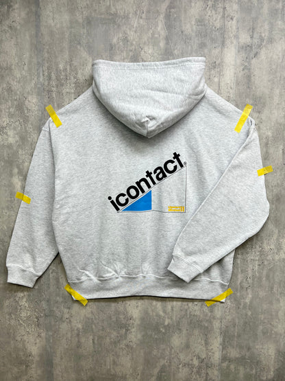 Triangle Logo WIDE HOODIE -Grey-