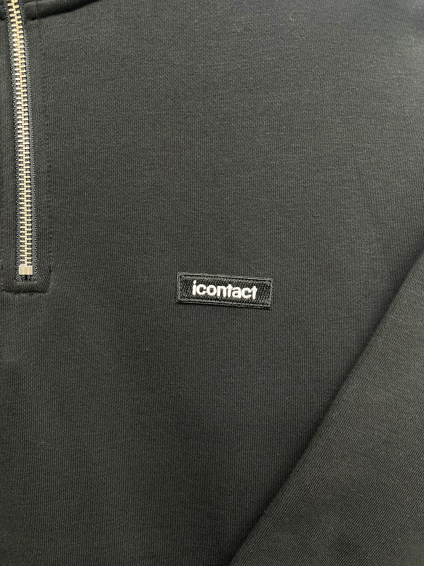 Small Box Logo HALF ZIP SWEAT (裏起毛)   -Black-