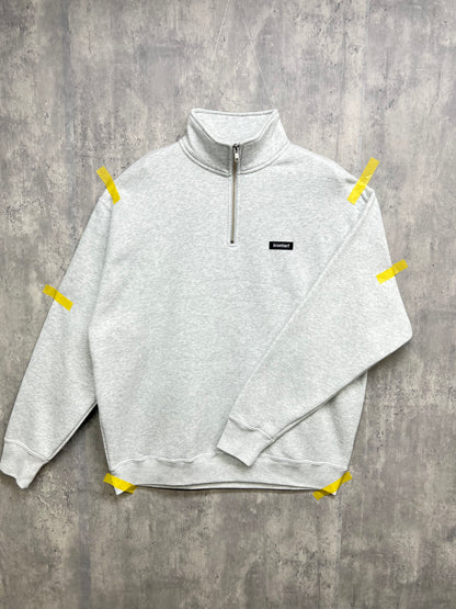 Small Box Logo HALF ZIP SWEAT (裏起毛)  -Grey-