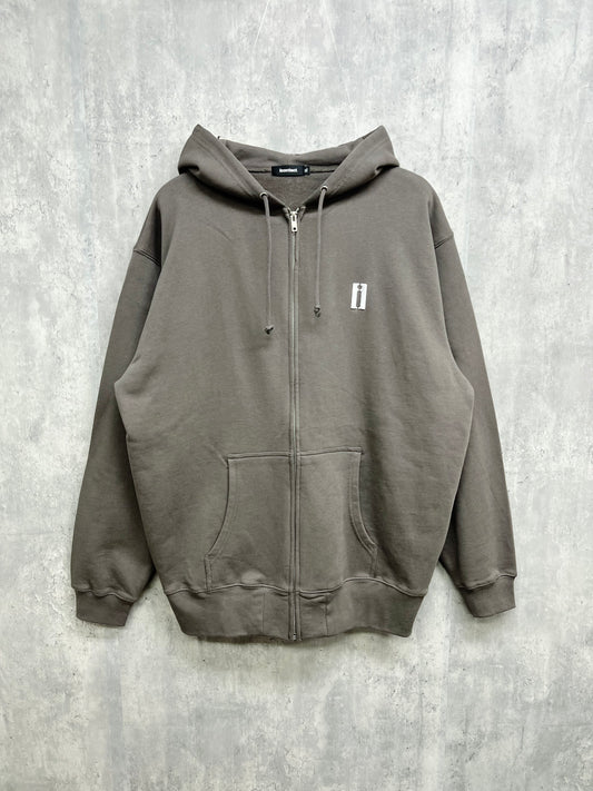 Lazor 3D Logo Zip Hoodie -Charcoal-