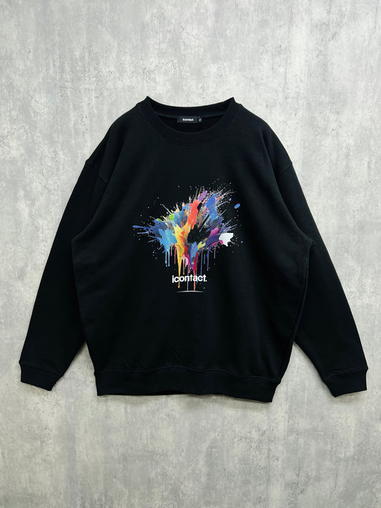 Splash SWEAT SHIRT -Black-