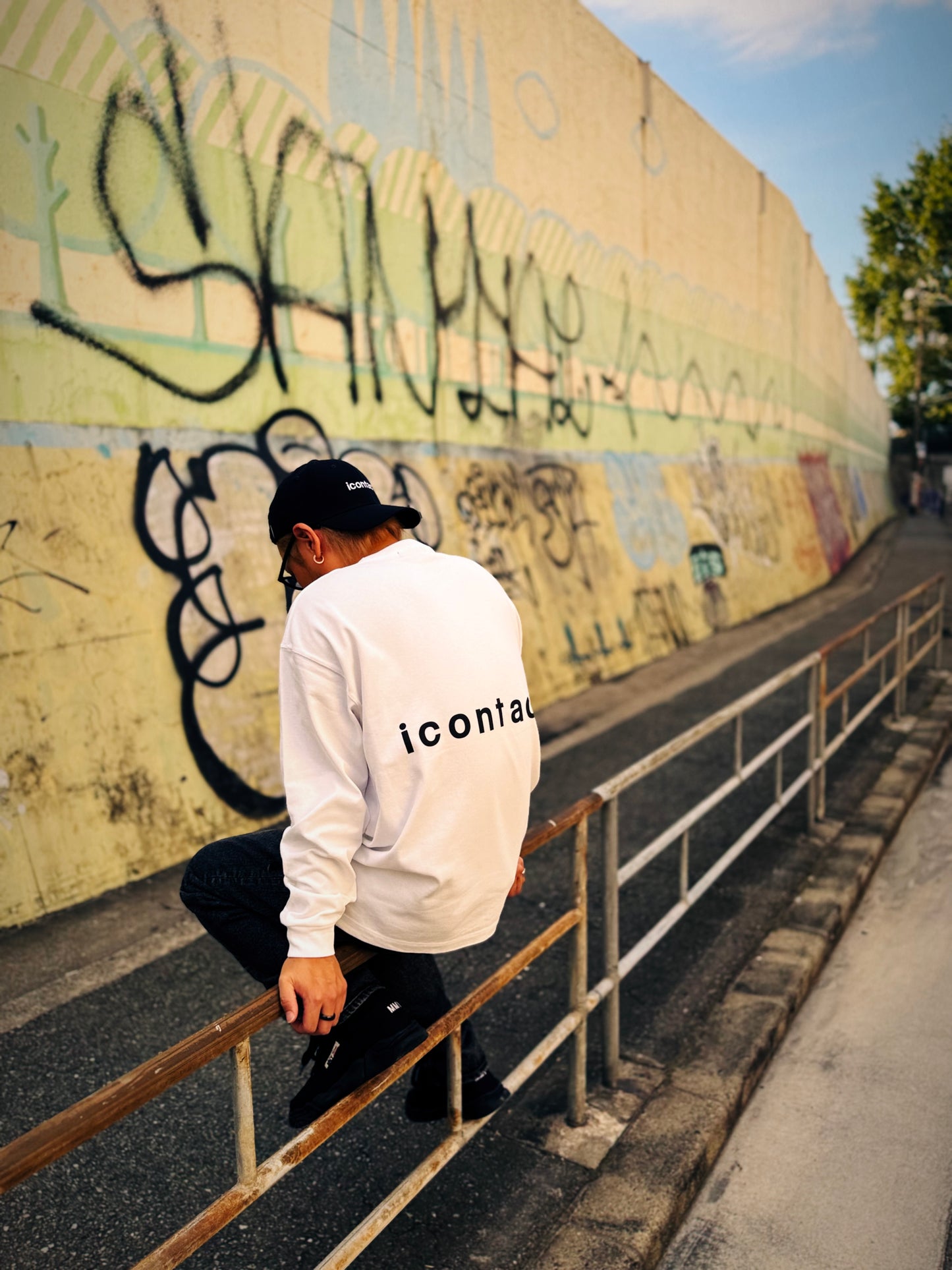 Sukima L/S TEE -White-