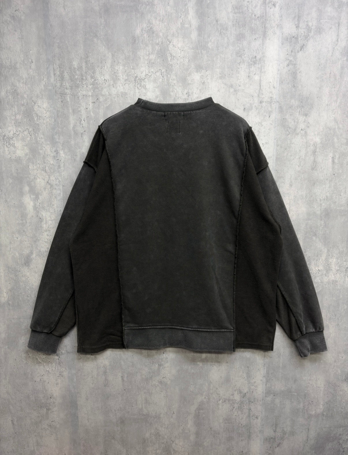 Basic Logo Remake Switch Crew Sweat -Smoke-