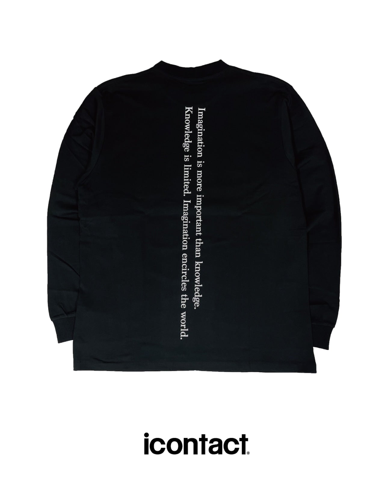 EIN LONG SLEEVE T-SHIRT -Black-