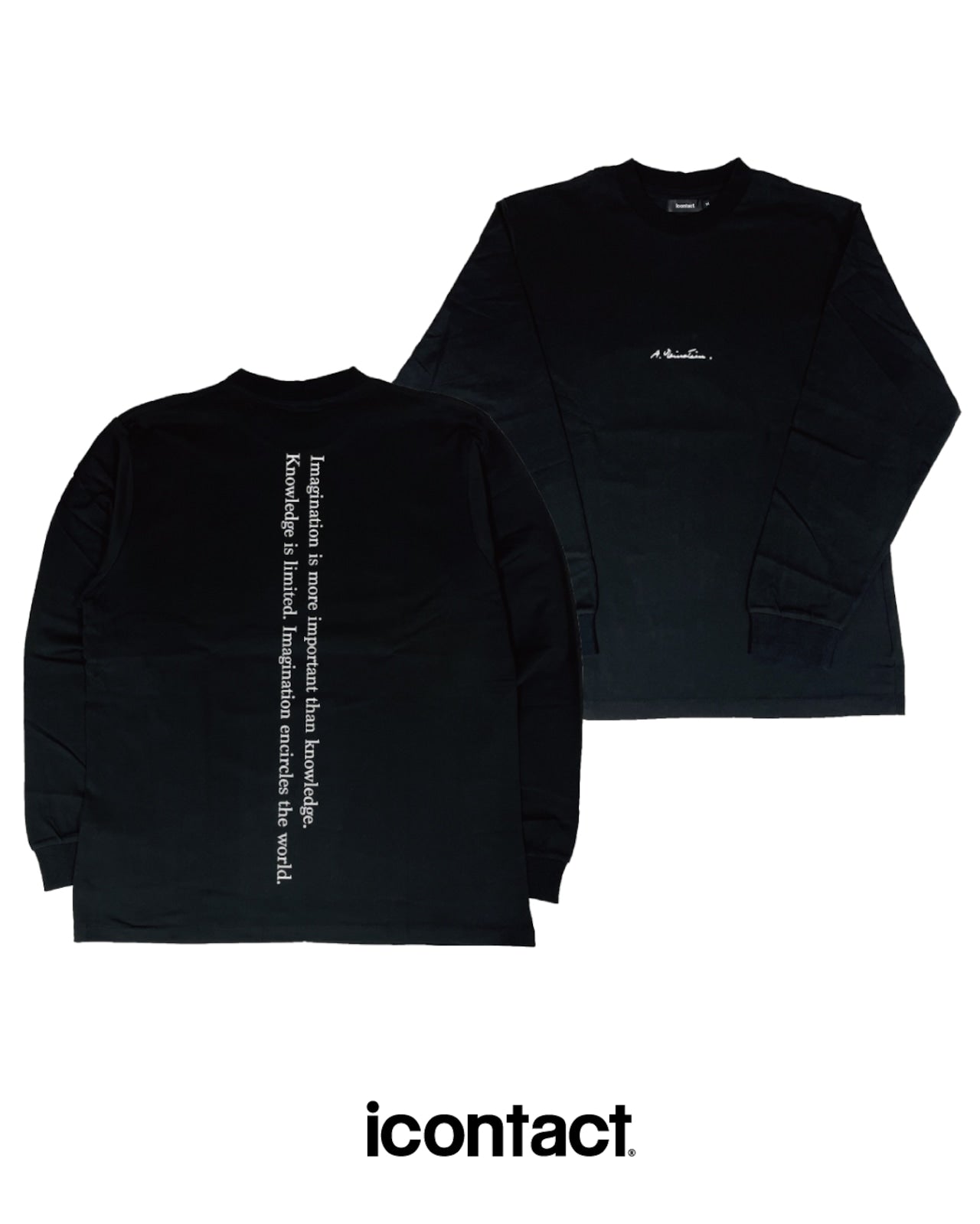 EIN LONG SLEEVE T-SHIRT -Black-