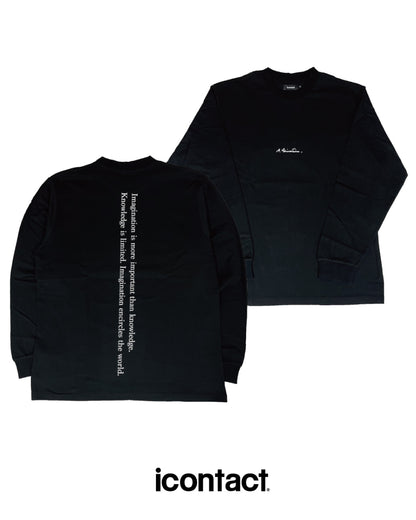 EIN LONG SLEEVE T-SHIRT -Black-