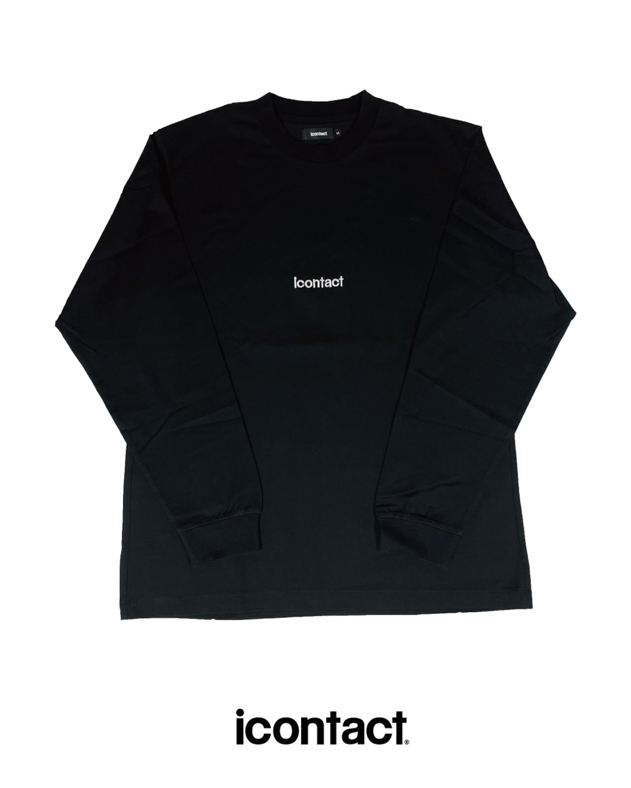 LOGO PAINT LONG SLEEVE T-SHIRT -Black-