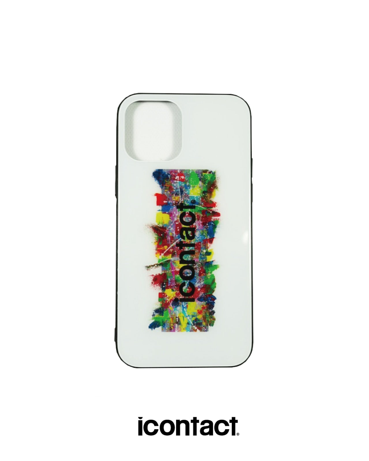【iPhone12/12Pro用】LOGO PAINT iPhone CASE -White-【30％OFF】