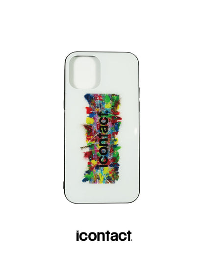 【iPhone12/12Pro用】LOGO PAINT iPhone CASE -White-【30％OFF】