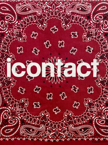 BASIC LOGO BANDANNA -Burgundy-