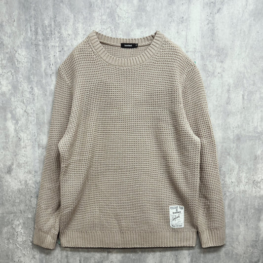 Knit Sweater -Beige-