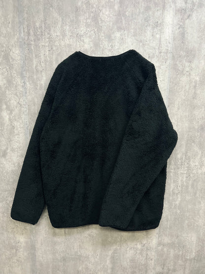 Small Box Logo Fleece Jacket -Black-