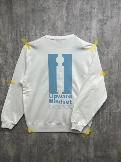 Upward maindset SWEAT SHIRT -White-