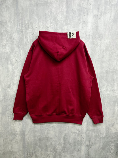 Lazor 3D Logo Zip Hoodie -Burgundy-