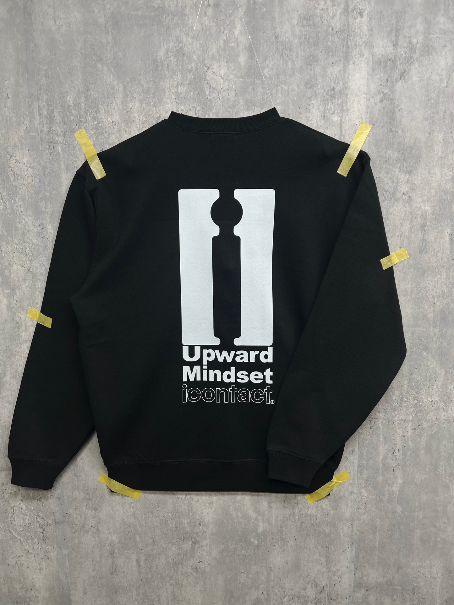 Upward maindset SWEAT SHIRT -Black-