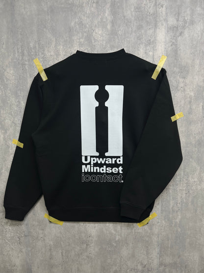 Upward maindset SWEAT SHIRT -Black-