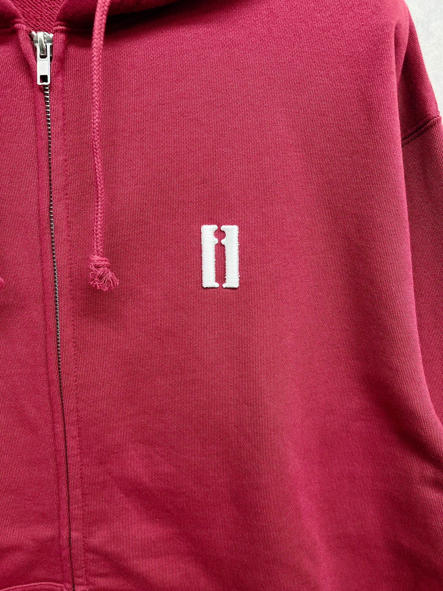 Lazor 3D Logo Zip Hoodie -Burgundy-