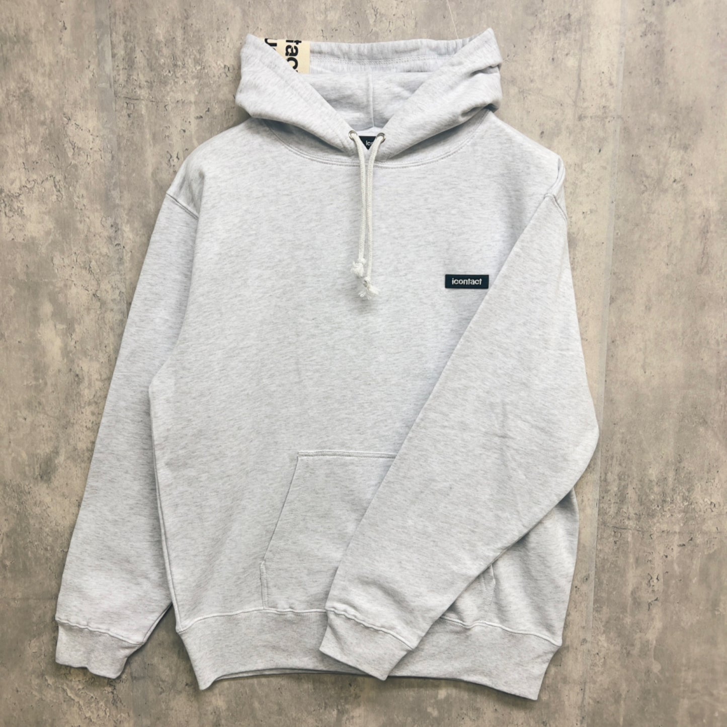 Small Box Logo  HOODIE -Ash Grey-