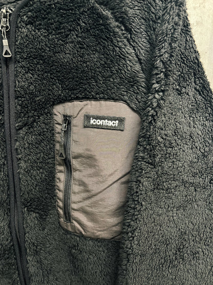 Small Box Logo Fleece Jacket -Black-